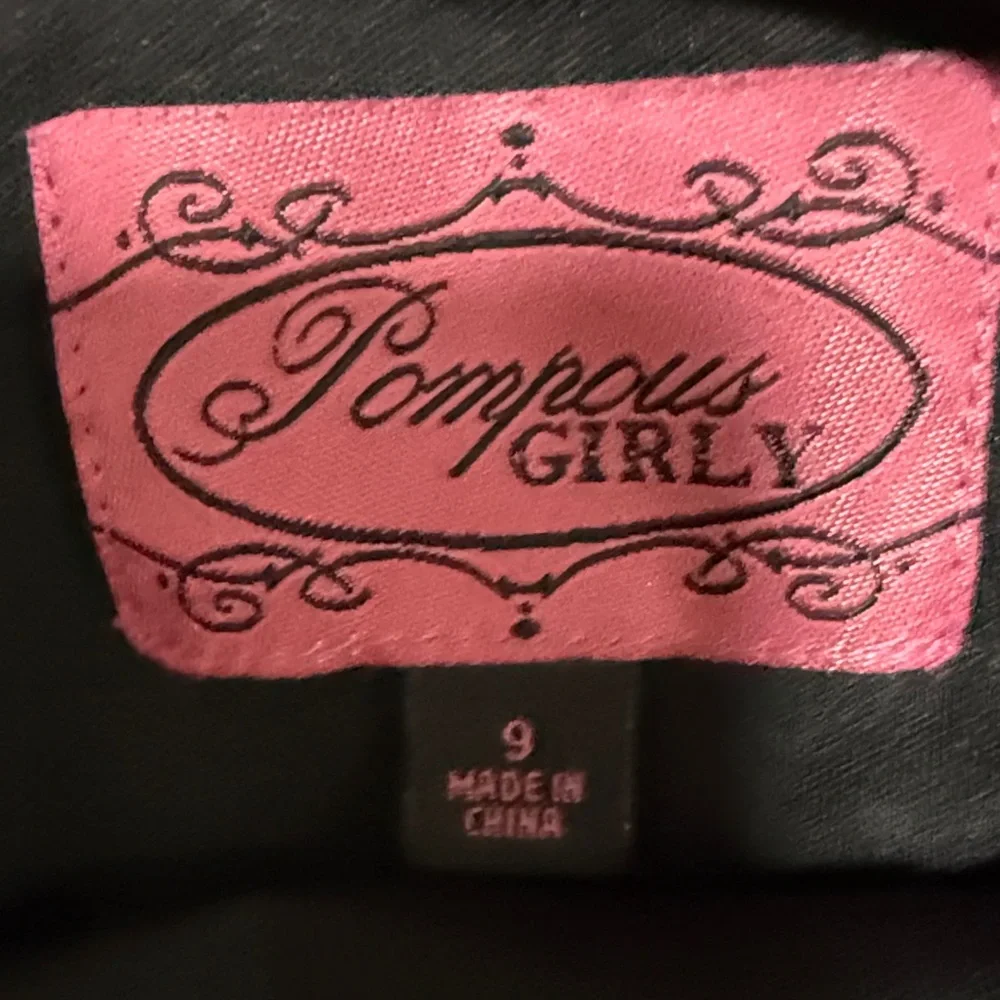 3/$10 Pompous Girly Strapless Y2K Black and Tan Chevron Dress - Picture 3 of 6